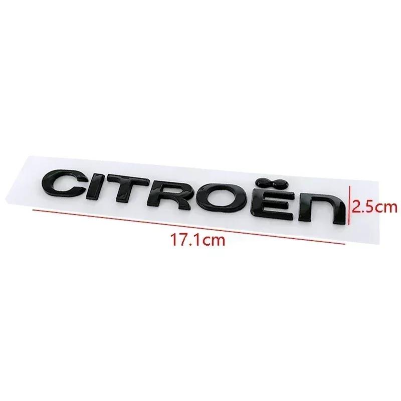 ABS Car Rear Trunk Badge Decal for Citroen C4 C3 C5 C1 DS3 DS5 DS4 Jumper Berlingo Nemo Sticker Auto Modification Accessories