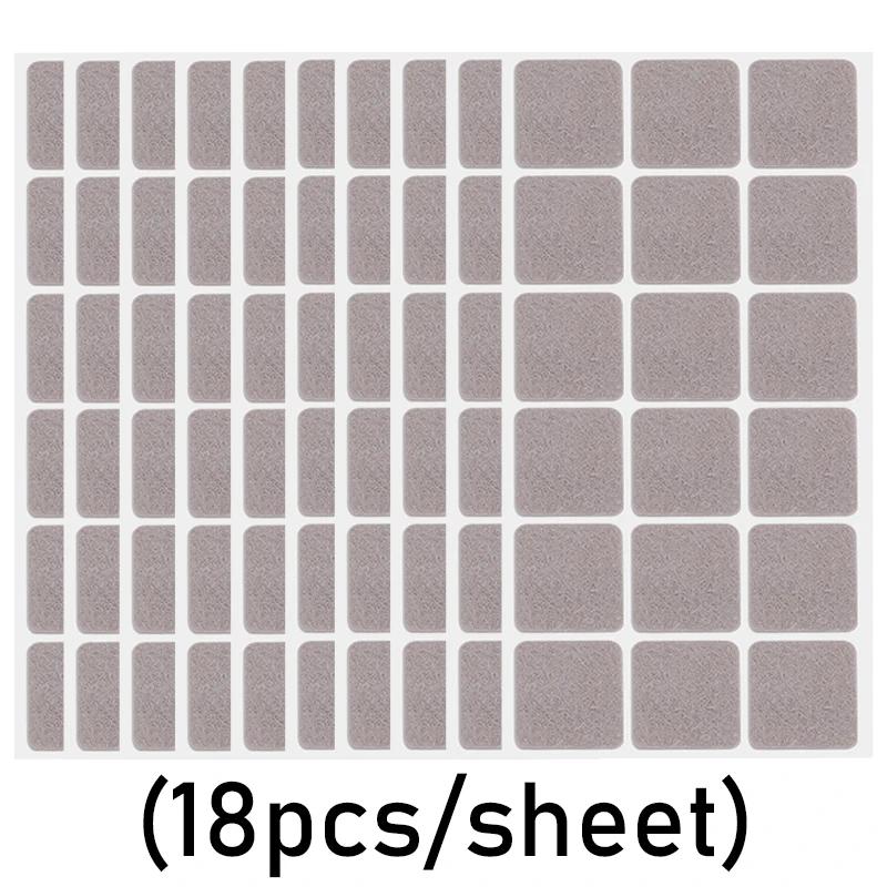 Zesílené plstěné podložky na nohy židlí Samolepicí Podložka chránící podlahu Nábytkové podložky Kulaté Čtvercové Nohy Kancelářské židle Pohovky Protiskluzové Návleky