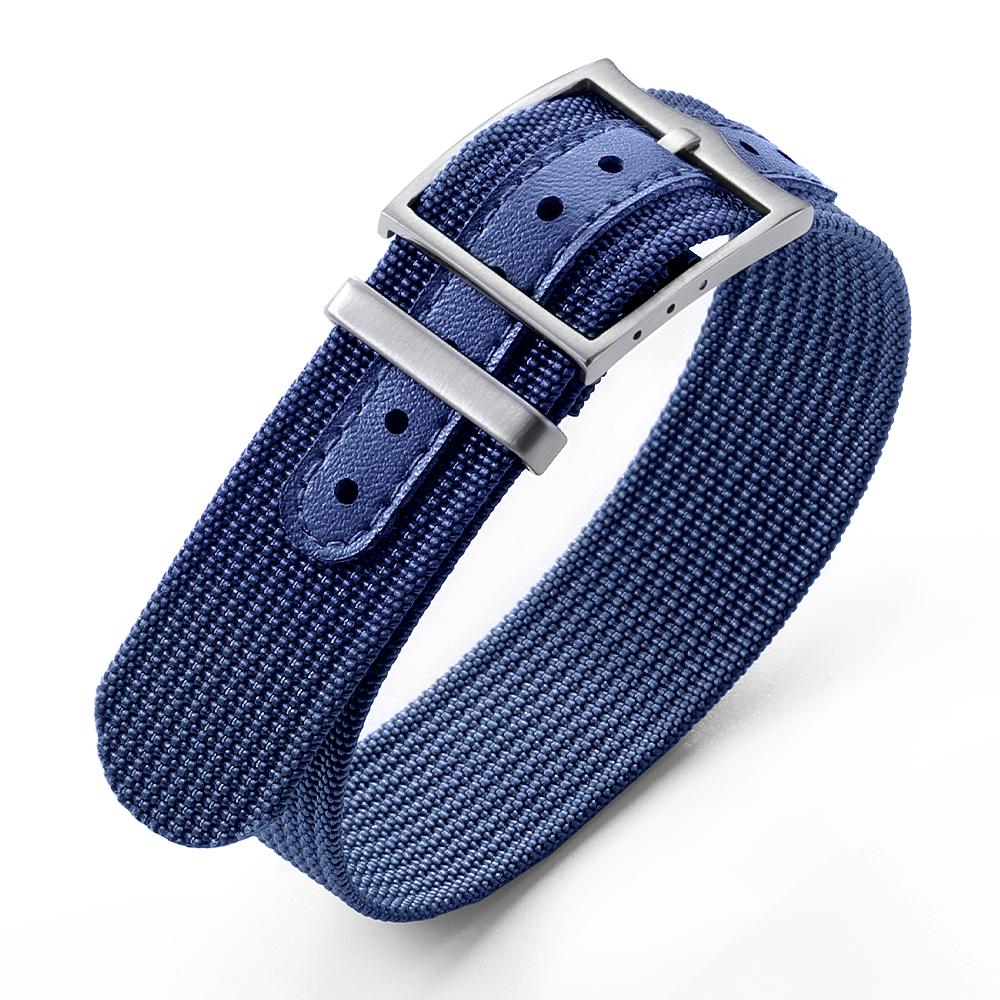 Premium Ribbed Watch Band Nylon 20mm 22mm Watch Strap for Omega Military Sports Watchband ArmyGreen Black Blue Wristband for Men