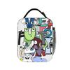 Alphabet Lores  Lunch Bag For Girls  Print Lunch Box Aesthetic School Cooler Bag Portable Zipper Oxford Thermal Lunch Bags