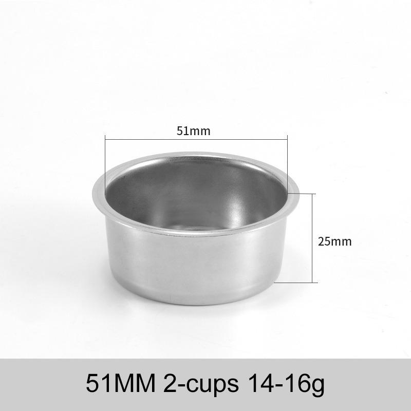 

Кошик для кавового фільтра 51мм 54мм 58ММ Нержавіюча сталь Заміна для бездонного портафільтра Інструменти для еспресо Аксесуари бариста