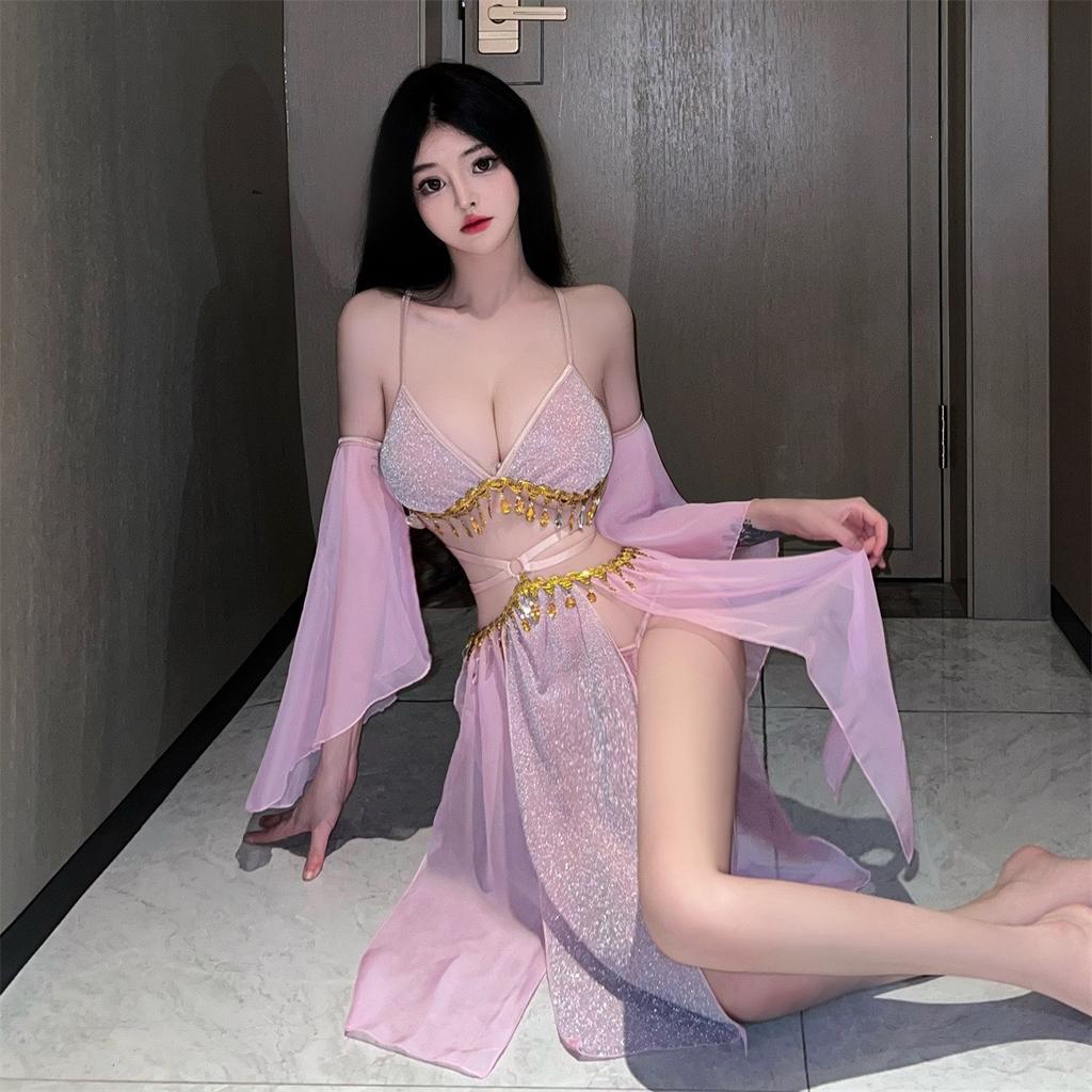Sexy No-take-off Ancient Costume Antique Temptation Exotic Flying Dance Costume
