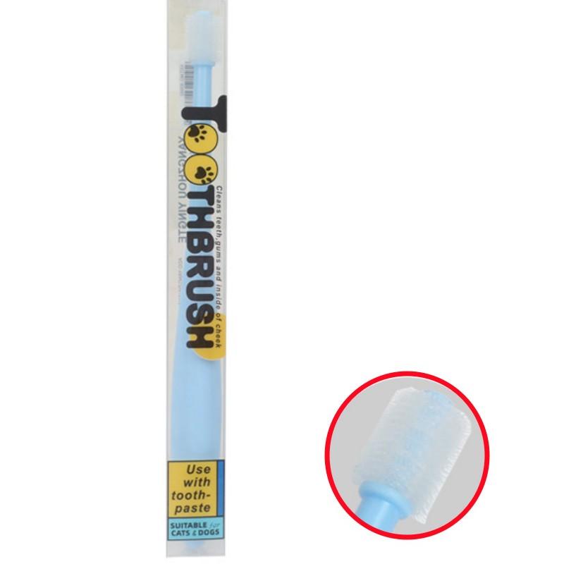 Dog Toothbrush Dog Teeth Cleaning 360 Degrees Brush for Dogs Cat Oral Cleaning Soft Hair Pet Toothbrushes Long Handle Dogs Brush