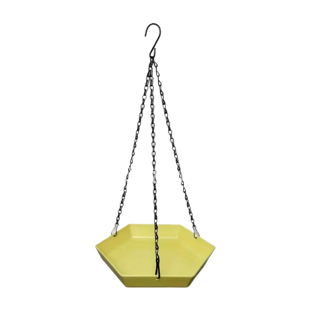 Hanging Hexagonal Bird Feeder & Bird Bath – 2-in-1 Outdoor Wild Bird Feeder For Garden & Yard