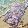 Watercolor Wild Flowers Beach Towel Quick Dry Lightweight Soft Microfiber For Men Women Perfect for Summer Outdoor Sport