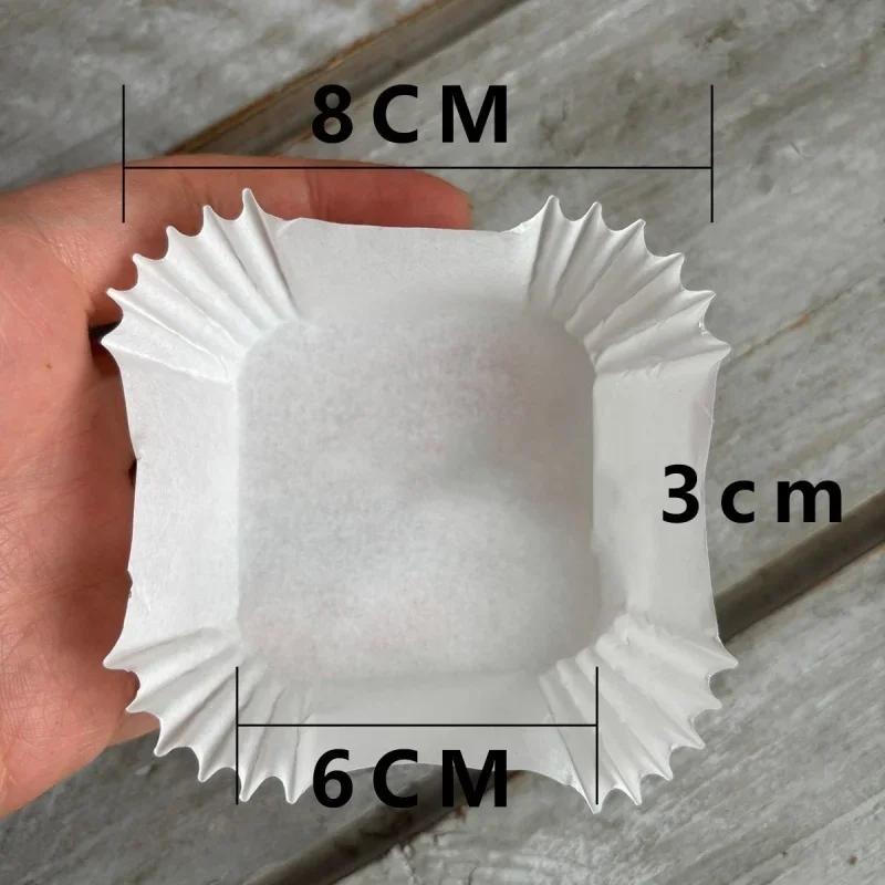 100pcs Square Cupcake Liners Baking Cups Pan Liners Paper Baking Cup For Cupcakes Cup Liners Party Supplies Pastry Tools