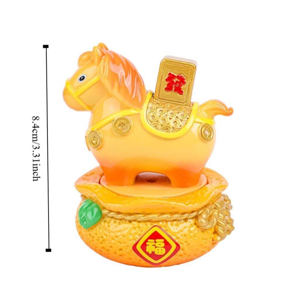 Random 1PC Cute Pony Ornament Kawaii Zodiac Horse Figurines Horse Mascot  Desktop Ornament