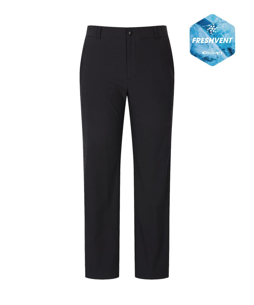 DISCOVERY EXPEDITION Freshvent Men'S Essential Regular Fit Cool Pants (Black)