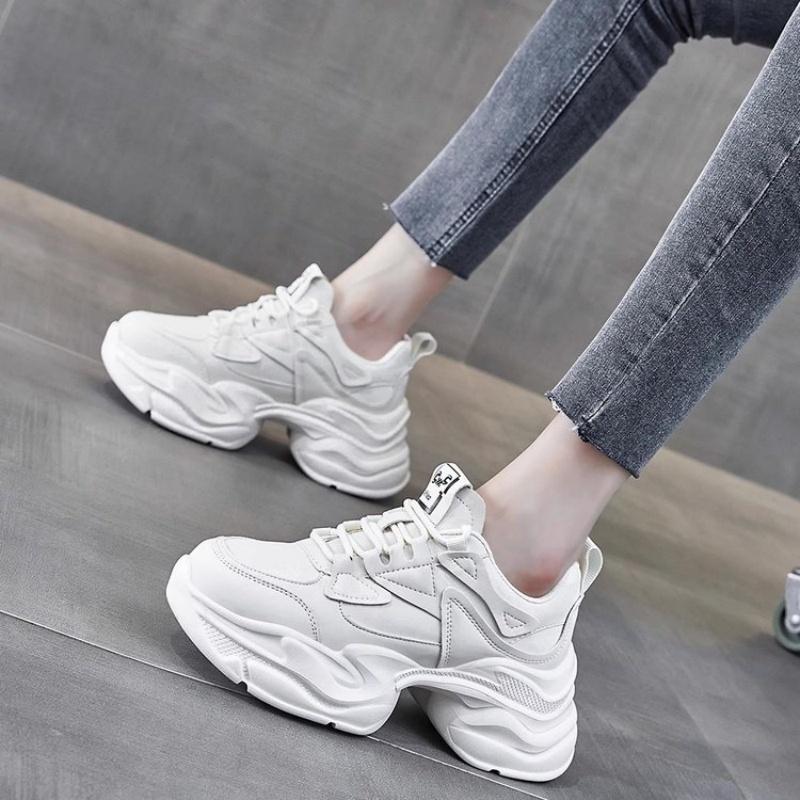 Pantofi Daddy cu talpă groasă Femei Nouă primăvară Mici, sport, cu talpă moale, cu talpă moale