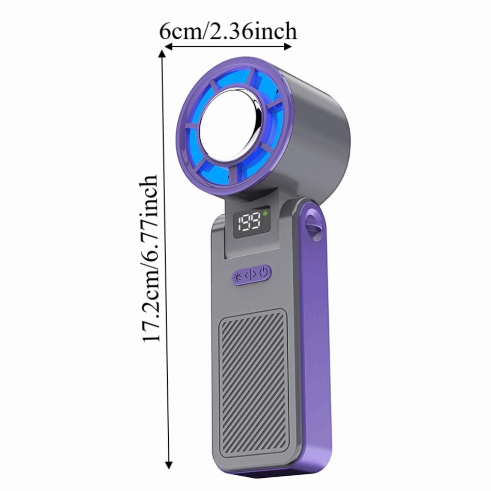 Ice Compress Cool Refrigeration Electric Fan Foldable Personal Cooling Fan Pocket Turbo Fan  Summer