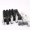Spiked Aluminum Extended Tuner Wheels Rims Lug Nuts Racing Jdm (with logo)