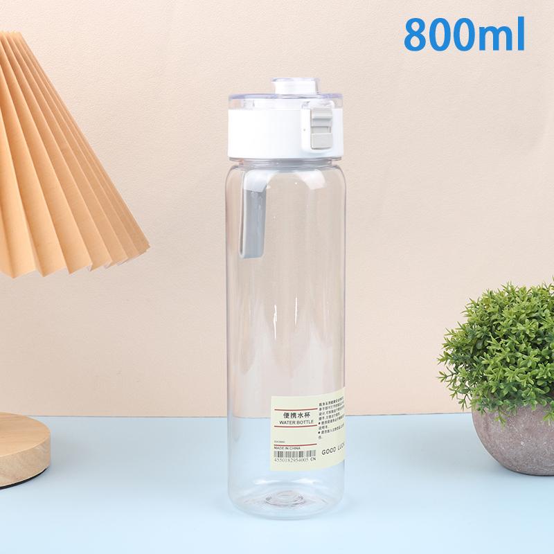 350/550/800/1000Ml Water Bottle Portable Plastic Water Bottles Transparent Cups With Time Scale Large Capacity Sports Bottles