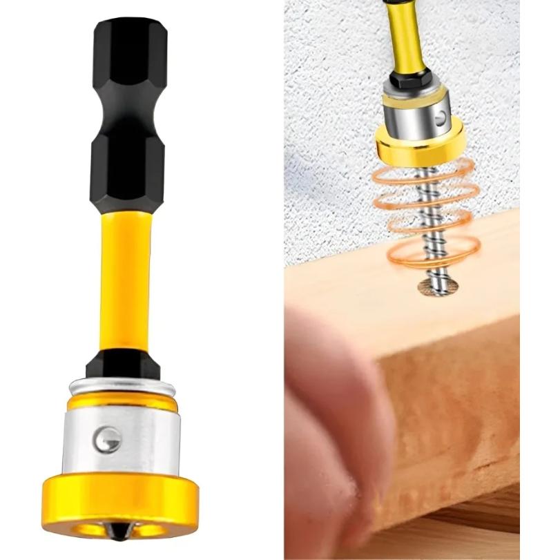 Magnetic Plasterboard Positioning Batch Head Screwdriver Bit Drilling Tools PH2 Hex Shank Drywall Locating Screw Bits Set 50mm