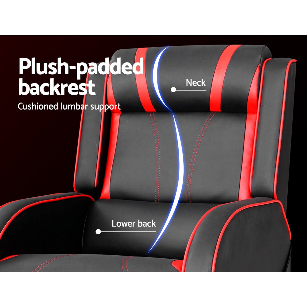 Ink Cartridges Artiss Recliner Chair Gaming Racing Armchair Lounge Sofa Chairs Leather Black