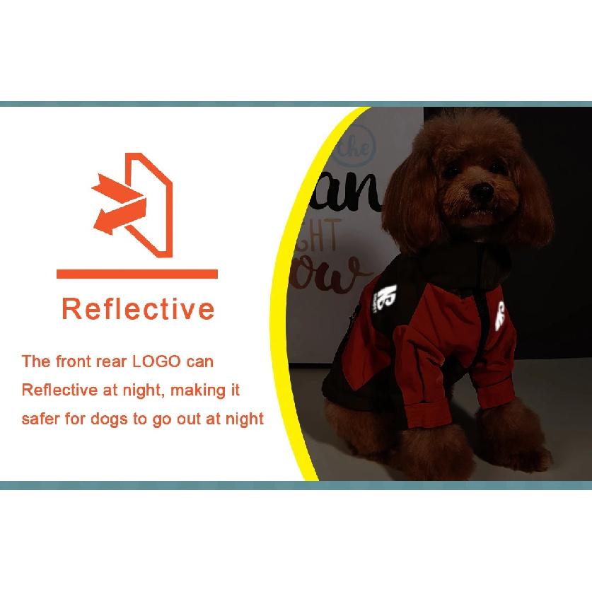 Waterproof Big Dog Clothes Winter Warm Pet Raincoat For Medium Large Dog Fashion Cool Dog Jacket French Bulldog Chihuahua Outfit