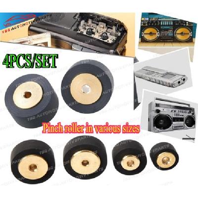 4 stuks/set Koperen Dek Knijpwiel Tape Recorder Cassette voor Sharp SONY Technics