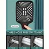 Super Pressurized Square Button Handheld Shower Head Water Pressure Boost