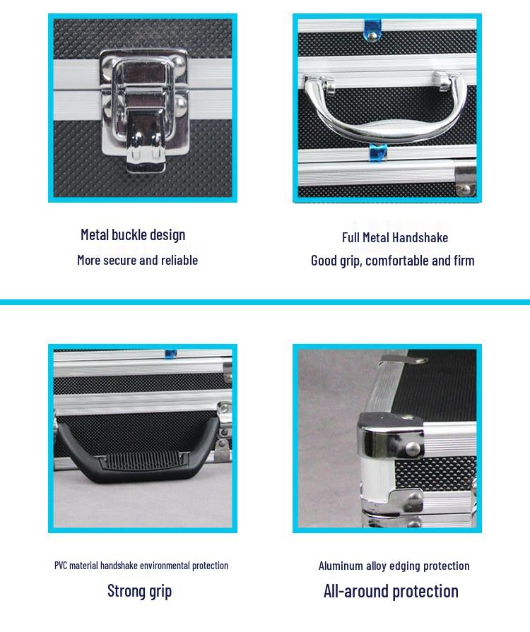 KTV Shockproof Aluminum Handheld Microphone Storage Case