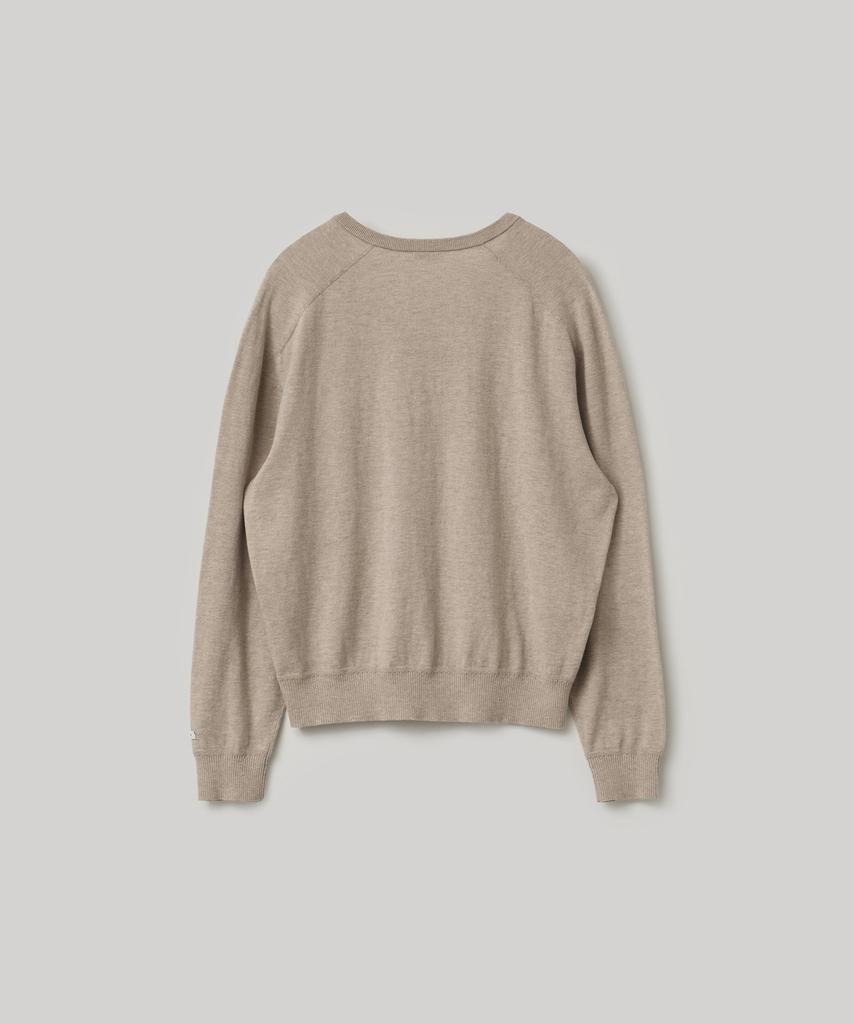 ANOTHER OFFICE WOMEN W. Peachskin V-Neck Pullover (Oatmeal)