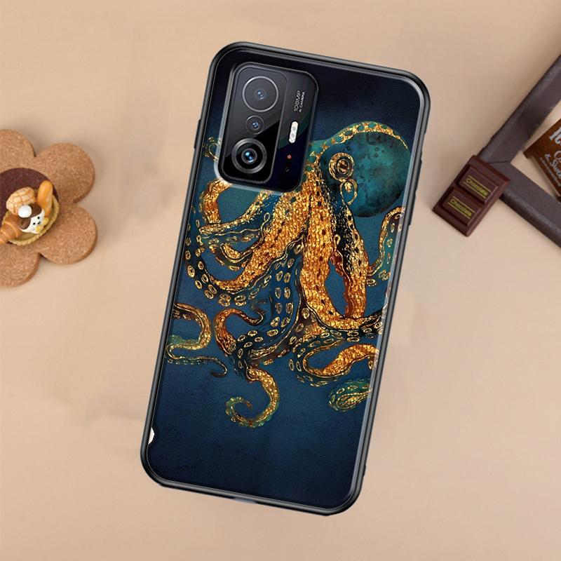 Marine Life Ocean Octopus Case For Xiaomi POCO X7 X6 X5 X3 Pro F3 F5 F6 M6 Pro 13 14 Ultra 11T 12T 13T 14T Pro Cover