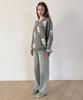 SINOON Sn Flower Loose Fit Knit (Grey)