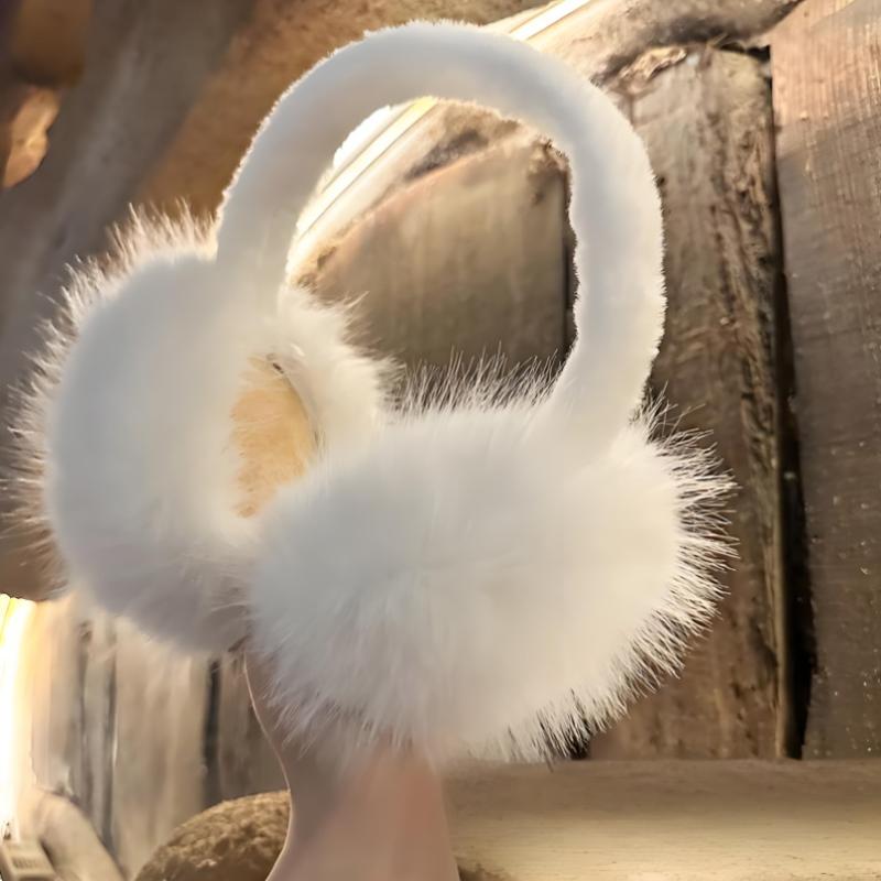 Fashion Soft Faux Fur Ear Warmer Winter Earmuffs For Women Men Solid Color Earflap Outdoor Cold Protection Ear-Muffs Ear Cover