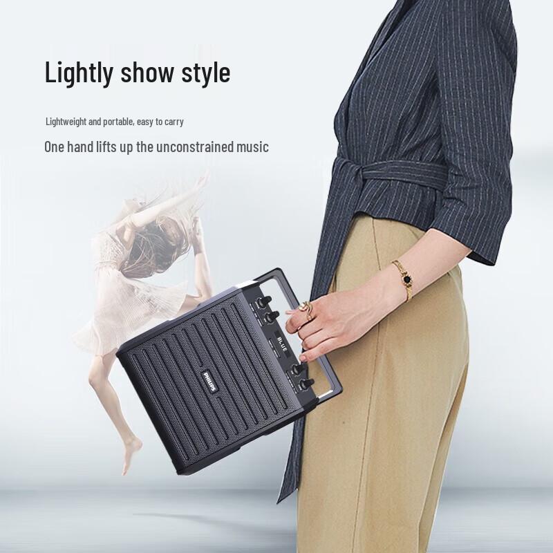 Philips SD50 Portable Amplifier with Wireless Microphone