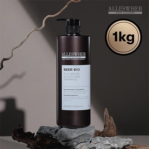 

[ALLESWHER] Beer Bio Scalp Shampoo 1kg Large Capacity 1 Bottle_672171