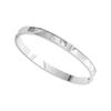 Alloy Bangle With 3 Shining Diamonds and White Shell Accent Fashion Accessory for Stylish Everyday Jewelry Pieces