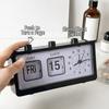 Electronic Mechanical Alarm Clock Date Week Table Clock  For Living Room