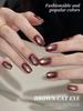 2025 Advanced Brown Pearlescent Crystal Cat Eye Gel Nail Polish