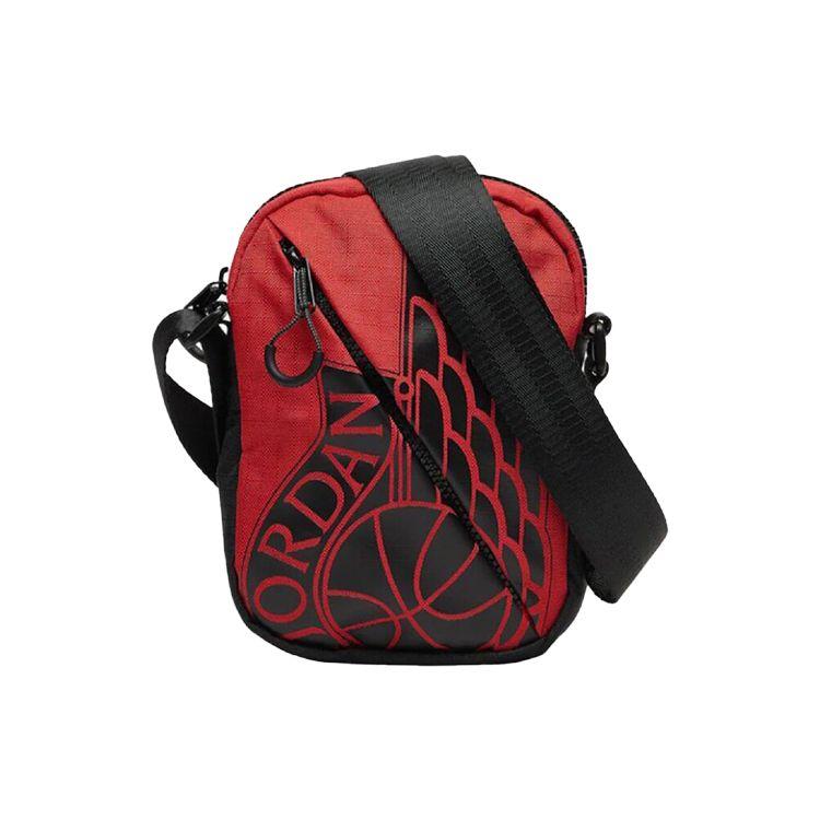 Jordan Air Wing Logo Nylon Phone Bag Unisex Shoulder Bag Red 9A0198-R78 Red