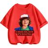 Summer Casual Crew Neck T Shirt Kawaii Cartoon Design Children Stranger Things Short Sleeve Tops Boys Girls