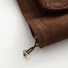 Womens Vintage Loose Fit Jacket Solid Color Turn Down Collar Zip Up Casual Outerwear Fall 2025