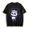 Cute Panda Skipping Rope Print Casual Sports Unisex T-Shirt Pure Cotton T-shirt