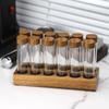 Kaffeebohnen Aufbewahrungsbehälter Präsentationsständer Walnuss Tee Dose Flasche Glas Espresso Kaffee Zubehör Werkzeug Barista Kaffeegeschirr Sets