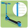 Blue 2-Wheeled Foldable Kids Scooter with LED Glowing Wheels