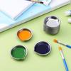 6pcs Multi-Purpose Stainless Steel Color Palette Corrosion-resistant DIY Coloring Tool Oil Paint Mixed Tray Color Mixer