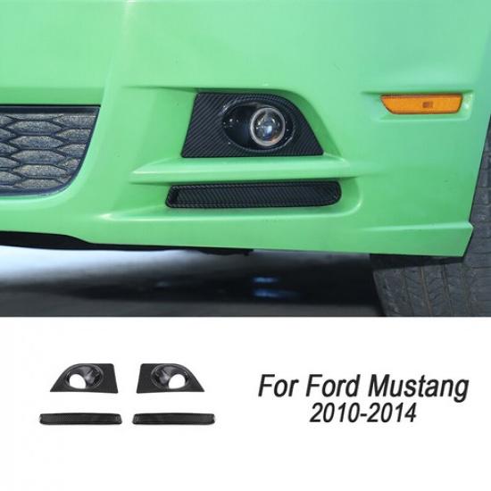 Carbon Fiber Interior Exterior Trim Full Decor Covers For Ford Mustang 2010-2014