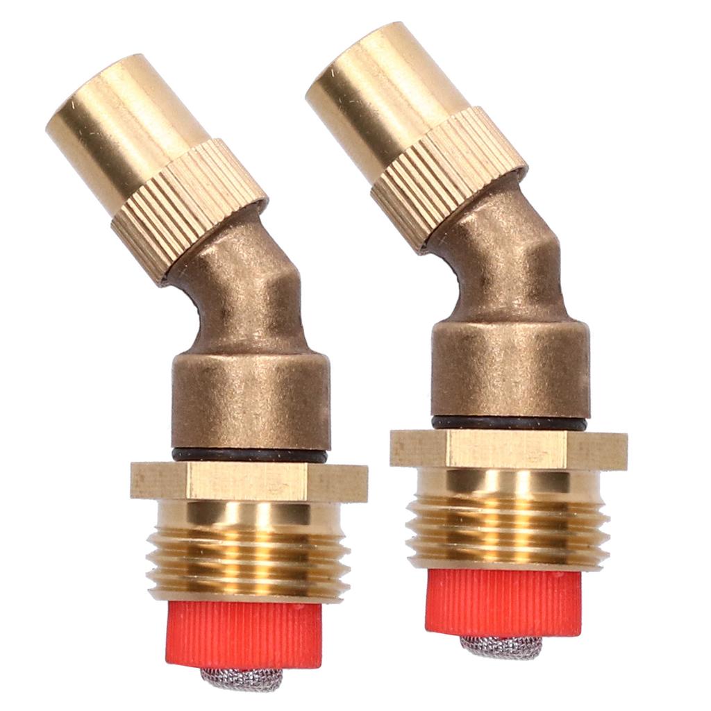 2 Stück Verstellbarer Zerstäubungs-Winkel-Sprüher mit Filter G1/2 Außengewinde Bewässerungsdüse