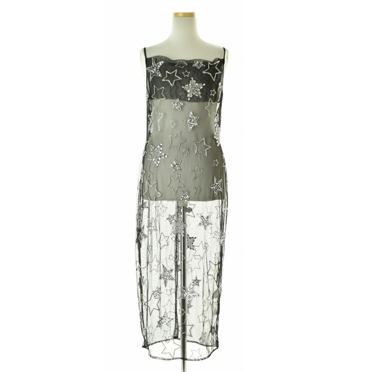 [Used] OneTeaSpoon  SLOBE IENA / OneTeaSpoon  SLOBE IENA 23AW 23040913000630 STAR SLIP DRESS One Piece Long Camisole Dress [cacfbbac-l]