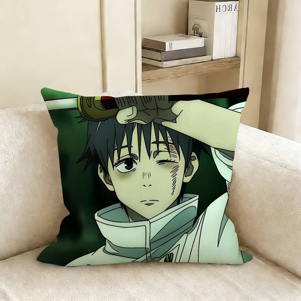 OOkkotsu Yuta JJujutsu KKaisen Pillow Case Living Room Sofa Cushion Cover Suitable For Home Bedroom Room Decoration