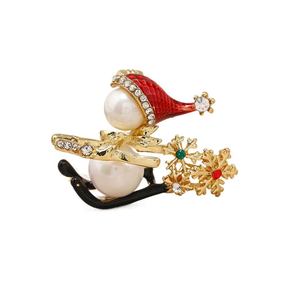 Snowman Male Female Korean Style Pin Fashion Jewelry Christmas Brooches Christmas Women Badge