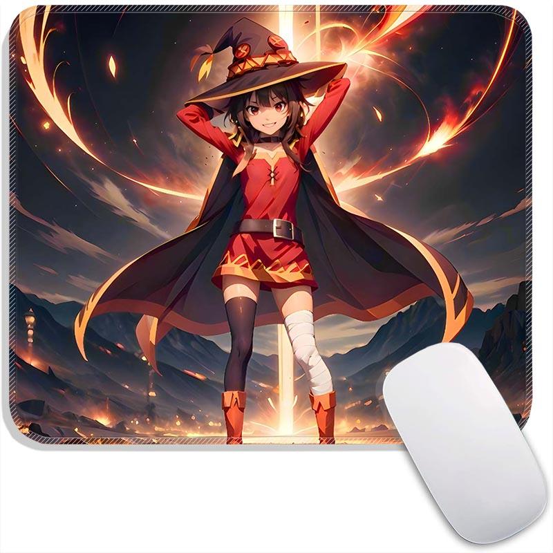 Kono Suba Anime Mouse Pad Small Gaming Mousepad Gamer Accessories Megumin Standard MousePads PC Compact Non-Slip Office Mousemat