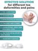2Pcs Silicone Toes Separator Bunion Bone Ectropion Adjuster Toes Outer Appliance Foot Care Tool Hallux Valgus Corrector