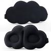 [2023 Innovation & Suitable for Adults and Children] Pitch Black Eye Mask for Sleeping, 3D Cloud Shape, Soft and Breathable, Adjustable Size, Lightwei