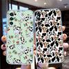 Cartoon Art Cow Transparent Phone Case for Motorola Moto G7 G8 G9 G84 G85 G73 G24 G15 Z2 Play Power Plus