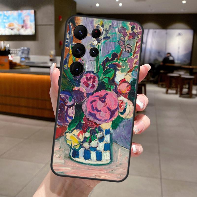Henri Matisse Art Painting Phone Case For Samsung Galaxy S25 Ultra S24 S23 S22 S21 FE S9 S10 S20 Plus S24 FE Soft Cover