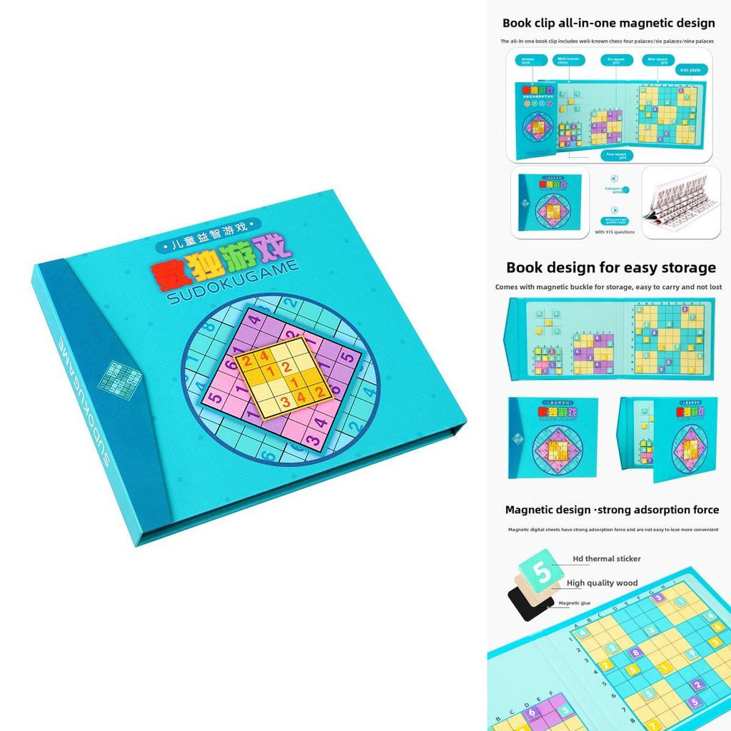 Wooden Magnetic Sudoku Puzzle Toy For Kids Brain Teasing Educational Gift