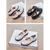 Children's Princess Shoes Spring and Autumn Fashion New Girls' Shoes Little Girls' Black Flats Soft Sole Spring Baby Shoes
